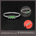 Ang Sun Green Color Colory nga Jadeite Pakigsanding Ring